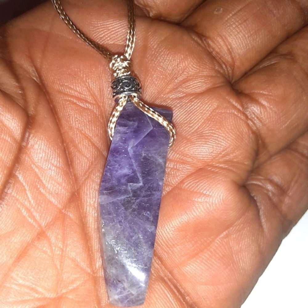 Hand CRAFTED healing stone necklace